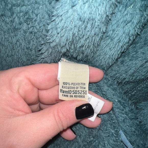 L.L.Bean Teal Hi-Pile Fleece Jacket - Picture 5 of 5